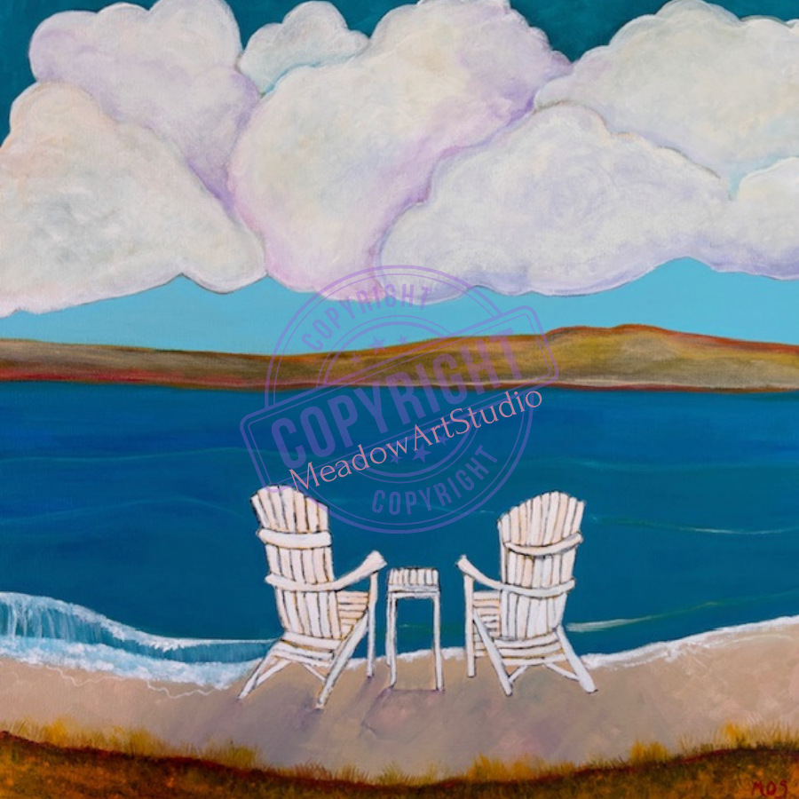 Waiting for You,' 20 x 20" on raised gallery canvas. $450.00