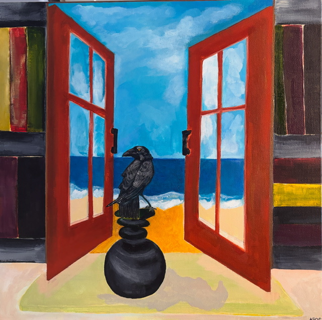 The day a Raven flew into the old library.