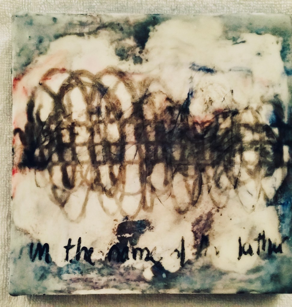 Private Collection:  New Mexico Encaustic Retreat, Graphite in Wax