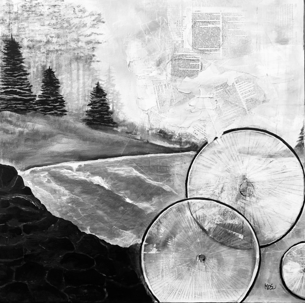 Commission.  Acrylic/Mixed Medium 32 x 32"", SOLD