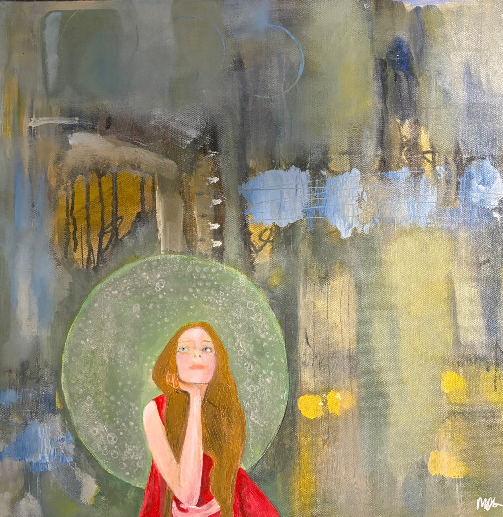 The Forest Knows Her Name.  Acrtylic, 20 x 20" on canvas.